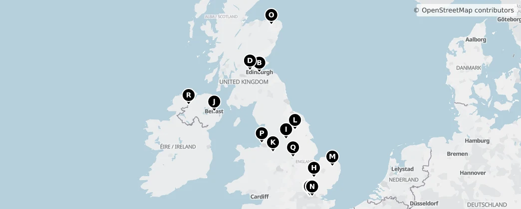 Map of 英国 / 英國