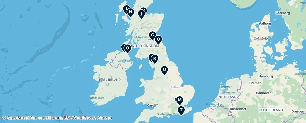 Map of 英国 / 英國