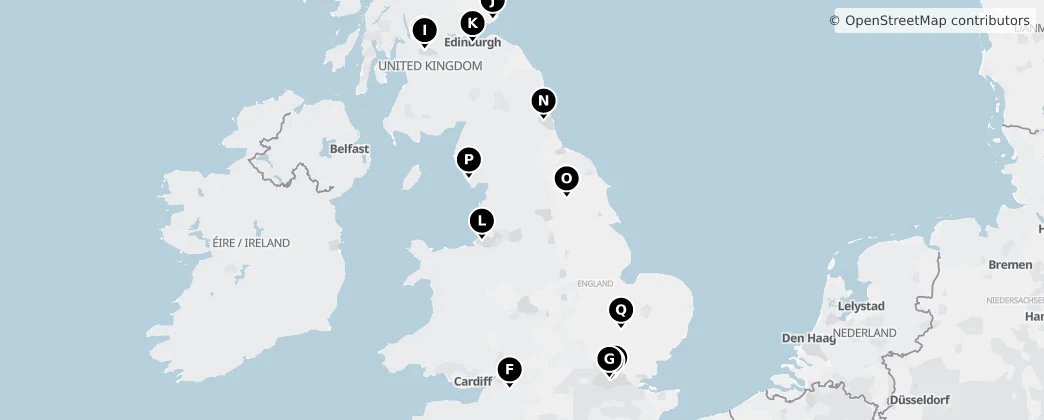 Map of 英国 / 英國