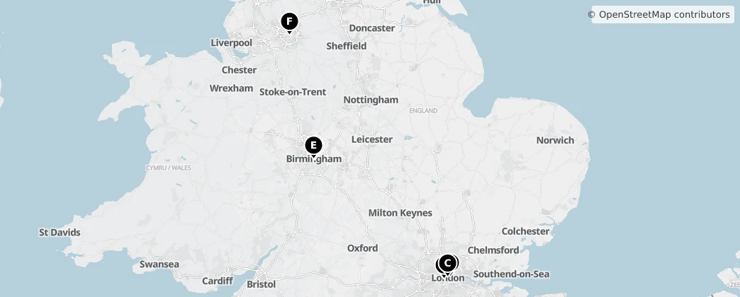 Map of 英国 / 英國