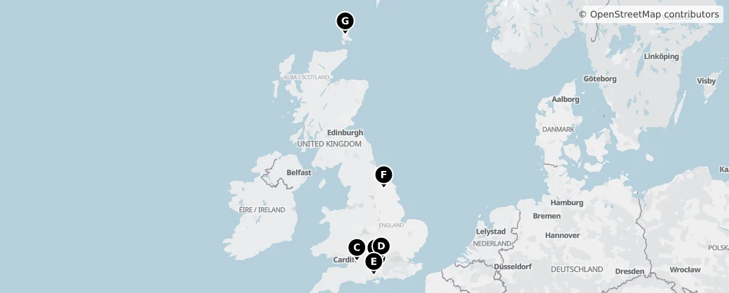 Map of 英国 / 英國