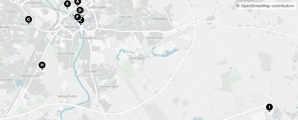 Map of 約克