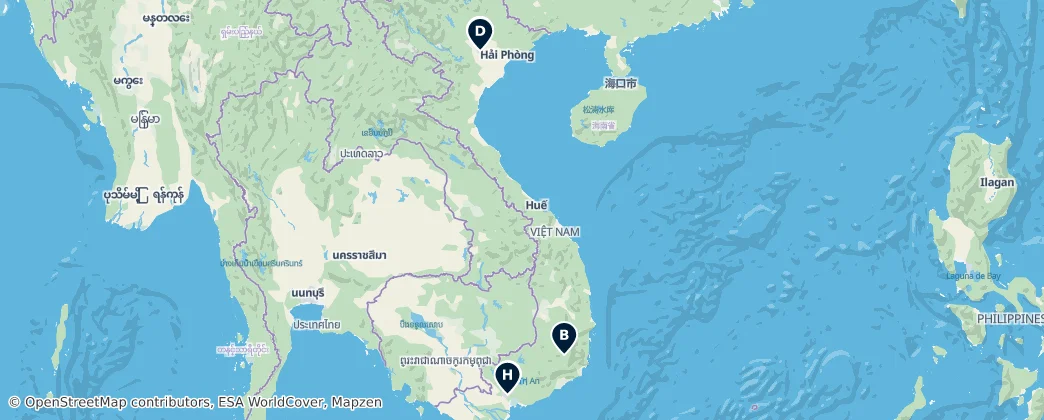 Map of 越南