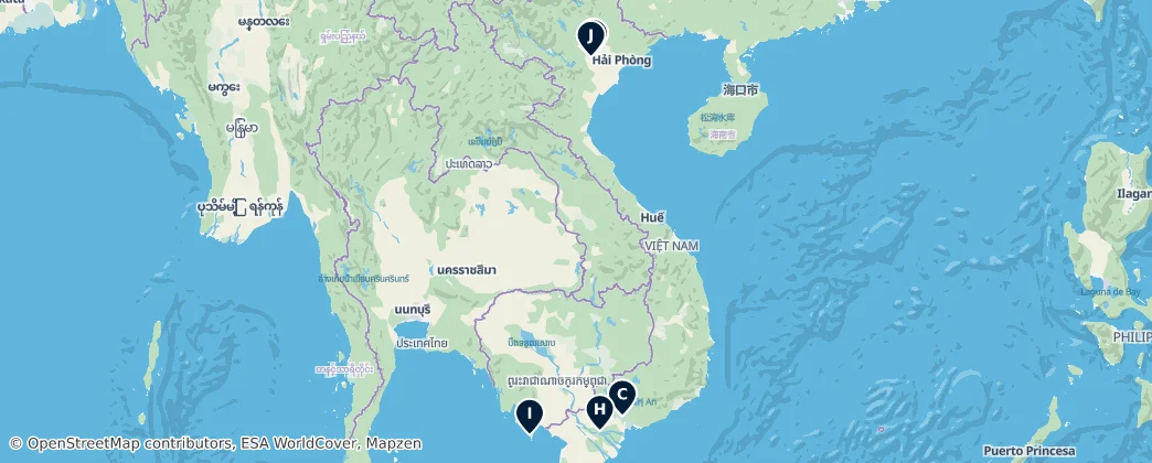 Map of 越南