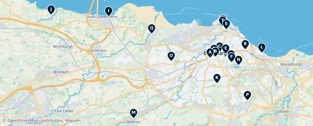 Map of 爱丁堡