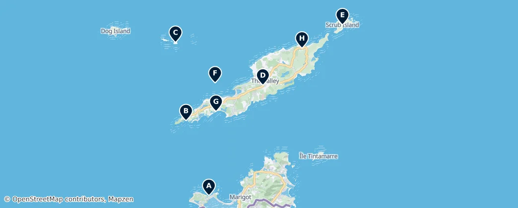 Map of 安圭拉 / 安吉拉