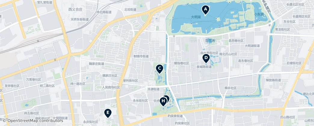 Map of 北坦街道
