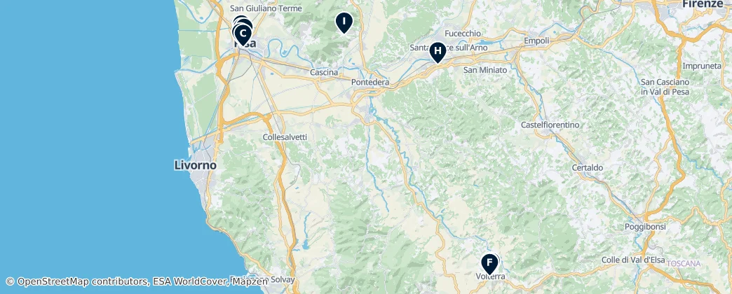 Map of 比萨