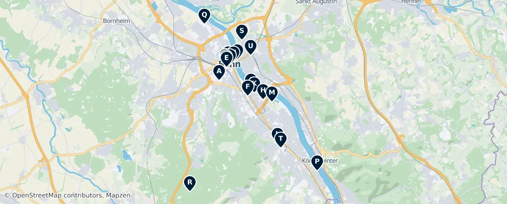 Map of 波恩