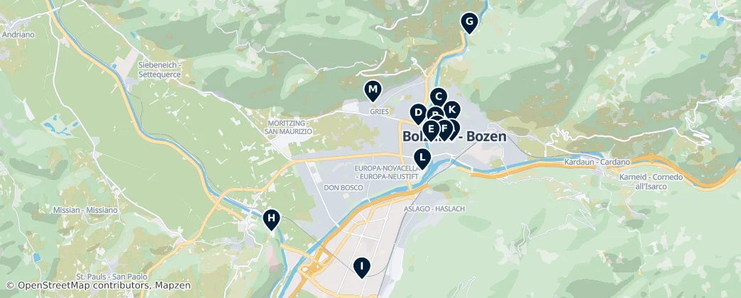 Map of 波尔查诺