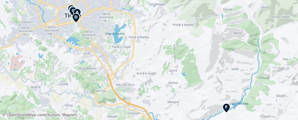 Map of 地拉那州