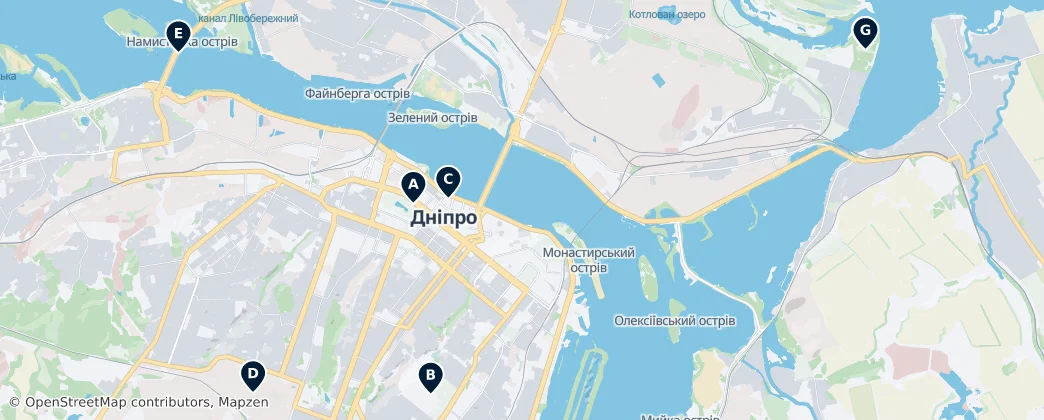 Map of 第聂伯罗
