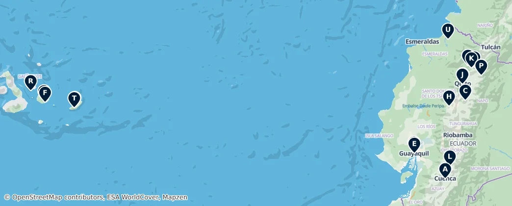 Map of 厄瓜多尔 / 厄瓜多