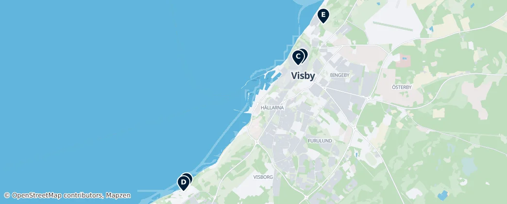 Map of 哥得蘭島