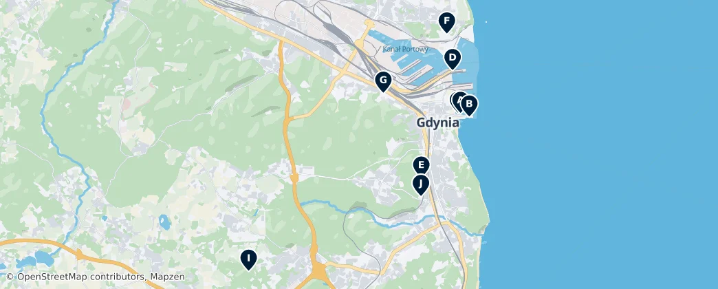 Map of 格丁尼亚