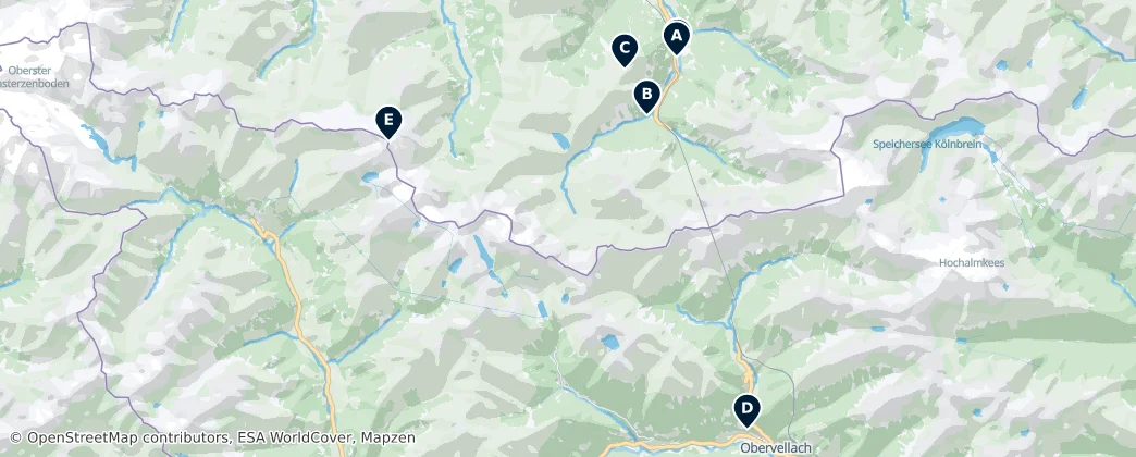 Map of 戈爾德貝格山脈