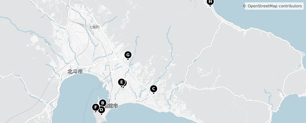 Map of 函馆市