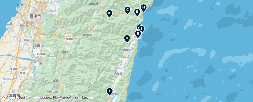 Map of 花蓮縣