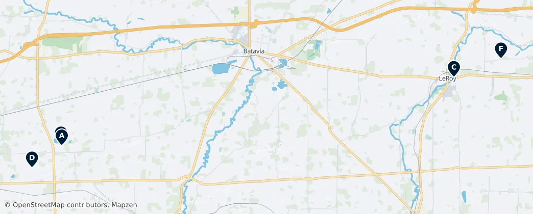 Map of 傑納西縣