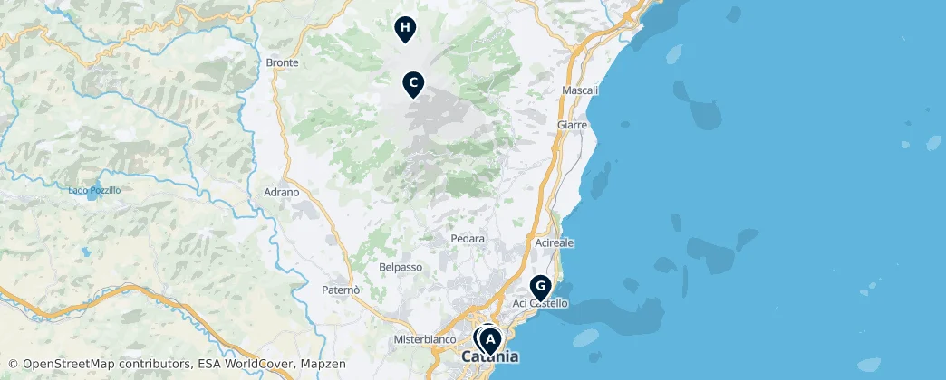 Map of 卡塔尼亞廣域市