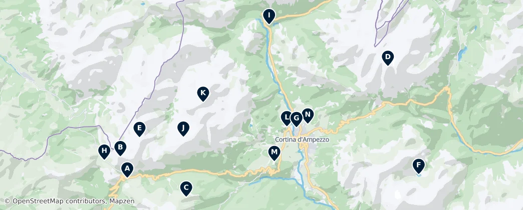 Map of 科爾蒂納丹佩佐