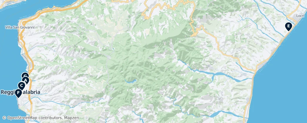 Map of 雷焦卡拉布里亚