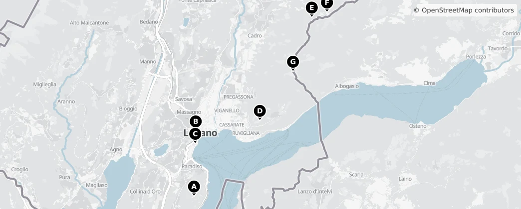 Map of 盧加諾