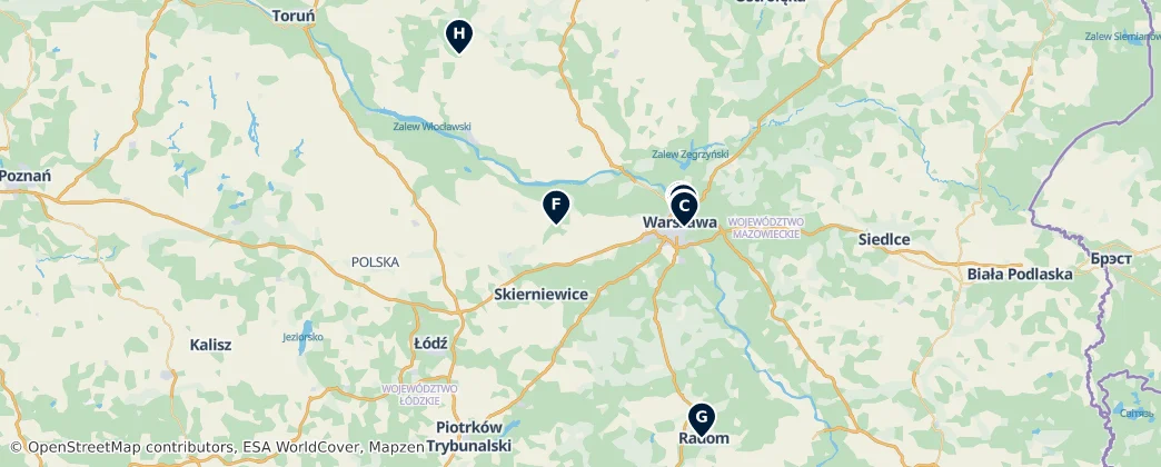 Map of 马佐夫舍省