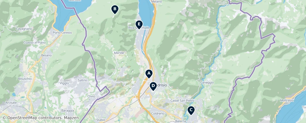 Map of 门德里西奥区