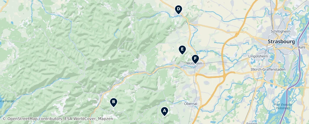 Map of 莫尔塞姆区