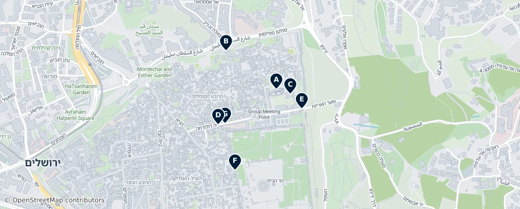Map of Muslim Quarter