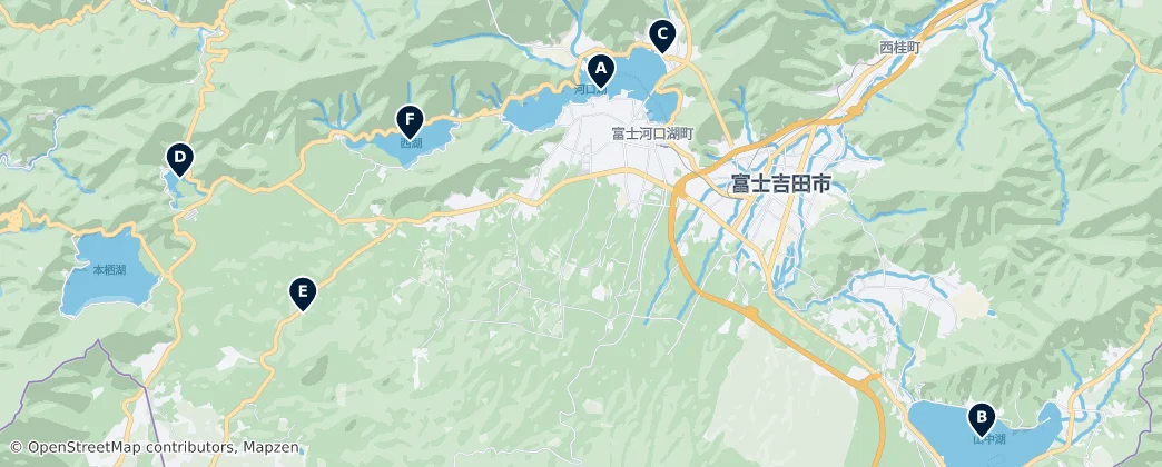 Map of 南都留郡