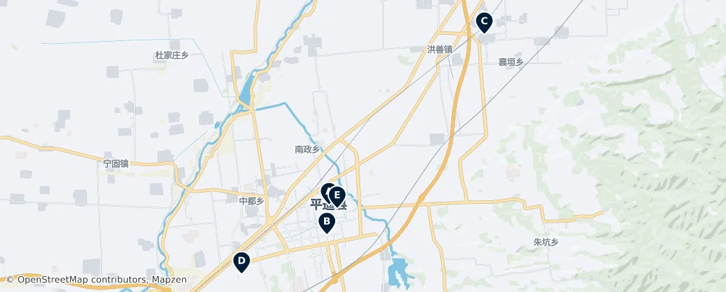 Map of 平遥县