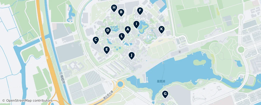 Map of 上海迪士尼度假区
