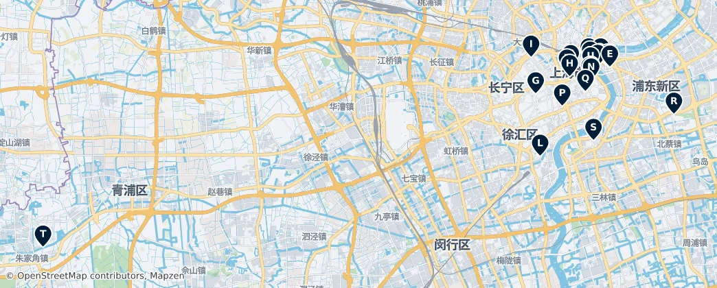 Map of 上海市