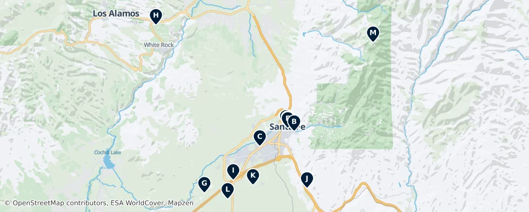 Map of 圣菲 / 聖塔菲 / 聖達菲