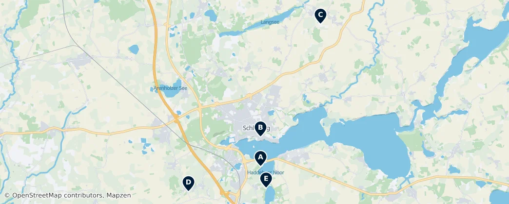 Map of 石勒苏益格-弗伦斯堡县