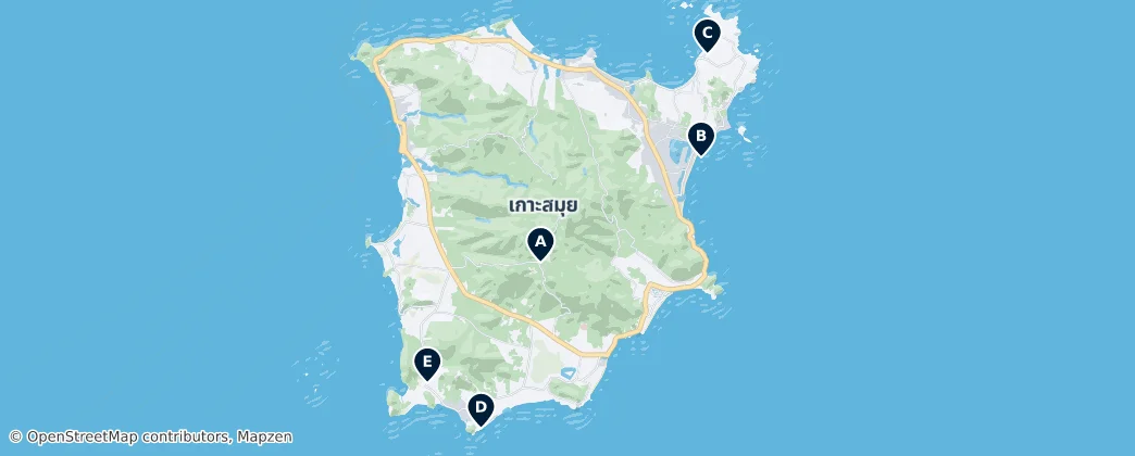 Map of 阁沙梅岛