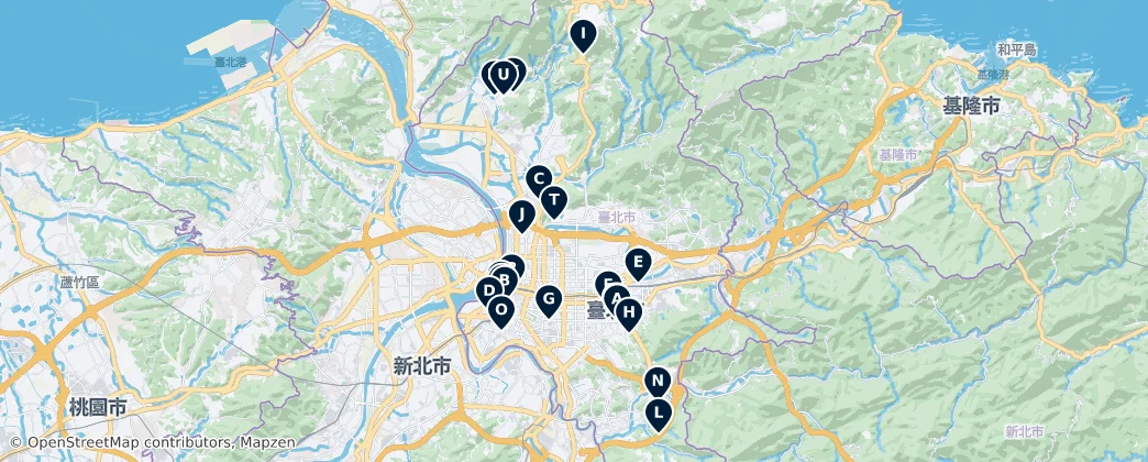 Map of 臺北市