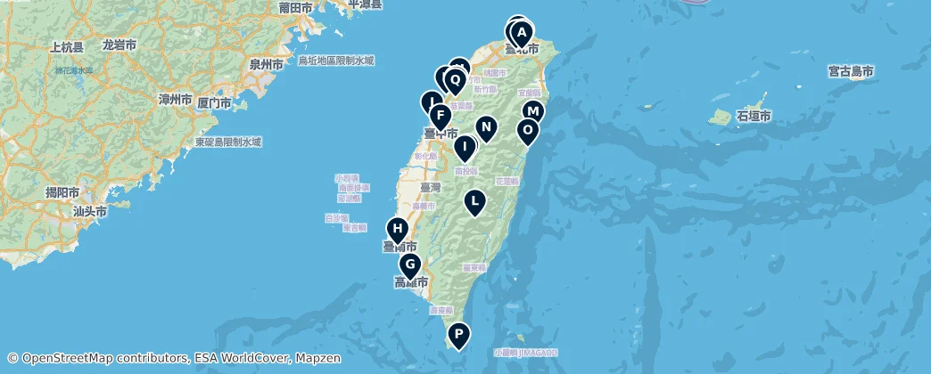 Map of 臺灣