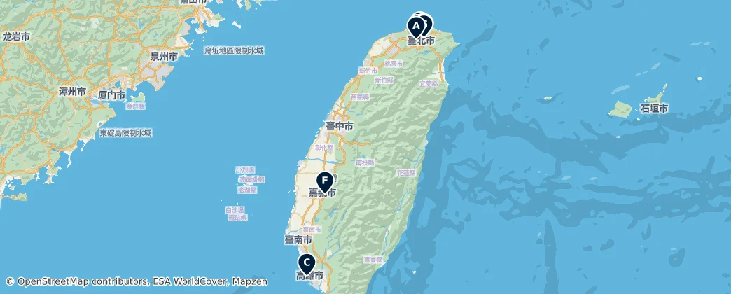 Map of 臺灣