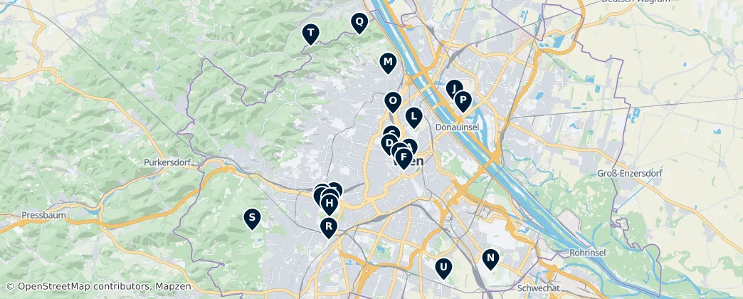 Map of 維也納