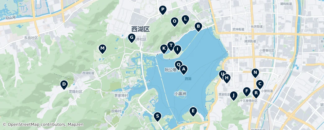Map of 西湖区