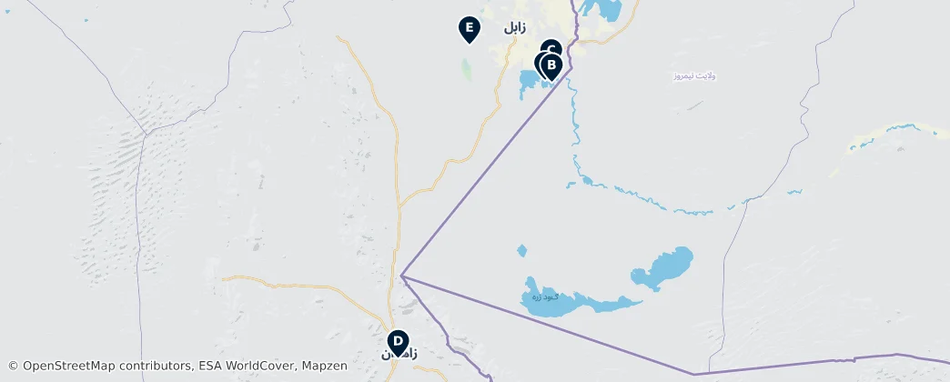 Map of 錫斯坦和俾路支斯坦省