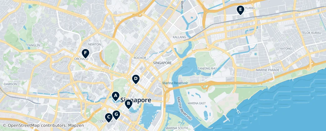Map of 新加坡