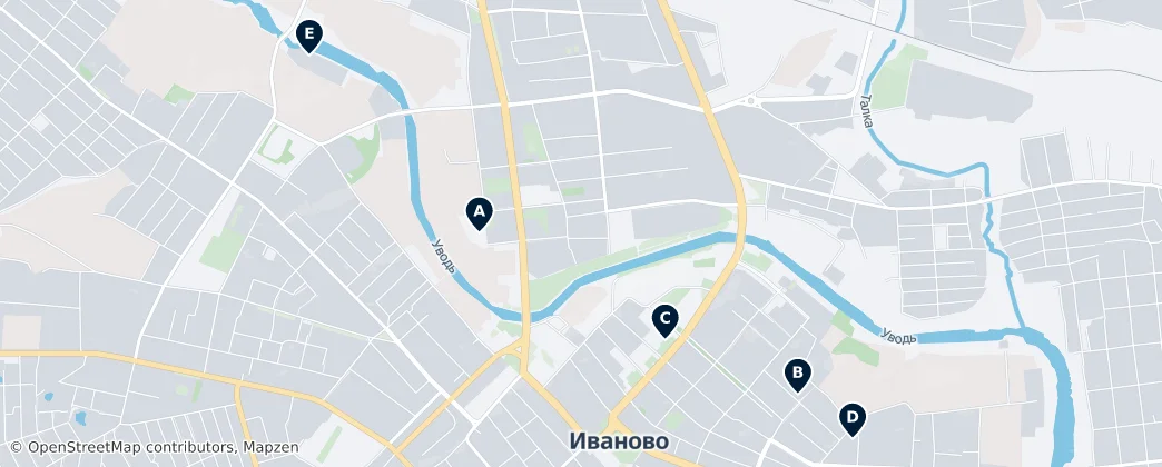 Map of 伊万诺沃