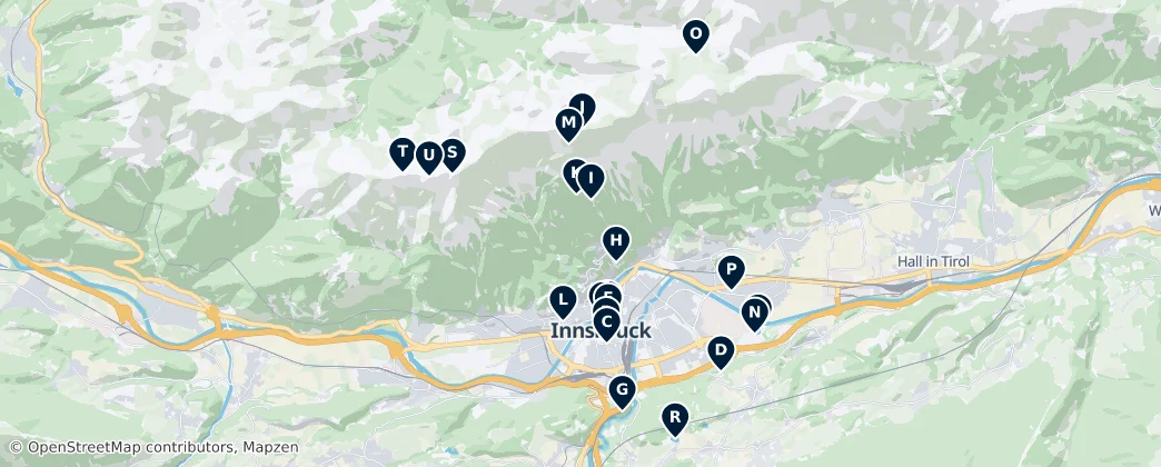 Map of 因斯布鲁克