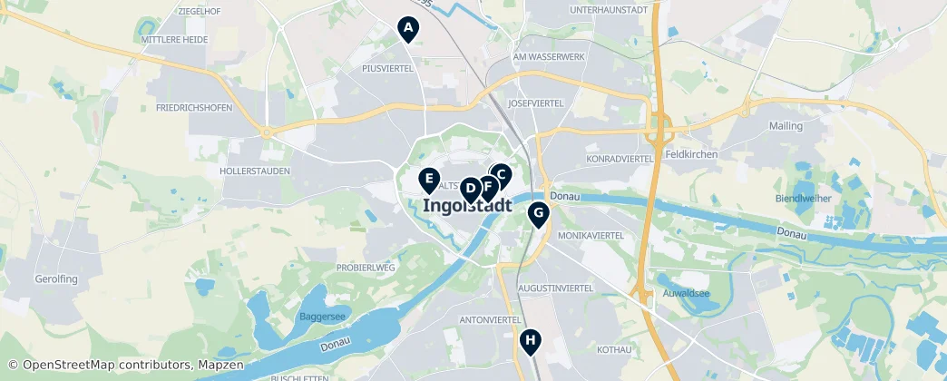 Map of 英戈尔施塔特