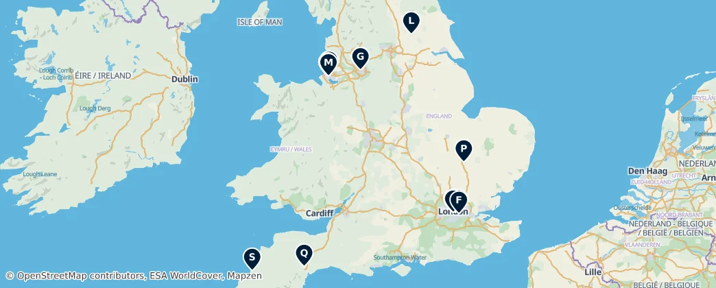 Map of England