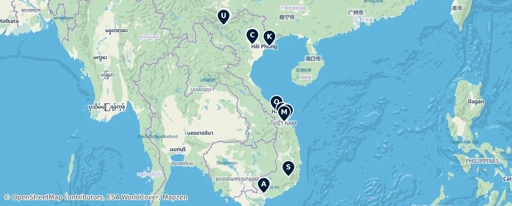 Map of 越南